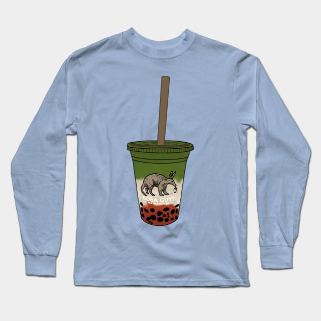 Boba Guys - Strawberry Mactha Long Sleeve T-Shirt by smileyfriend